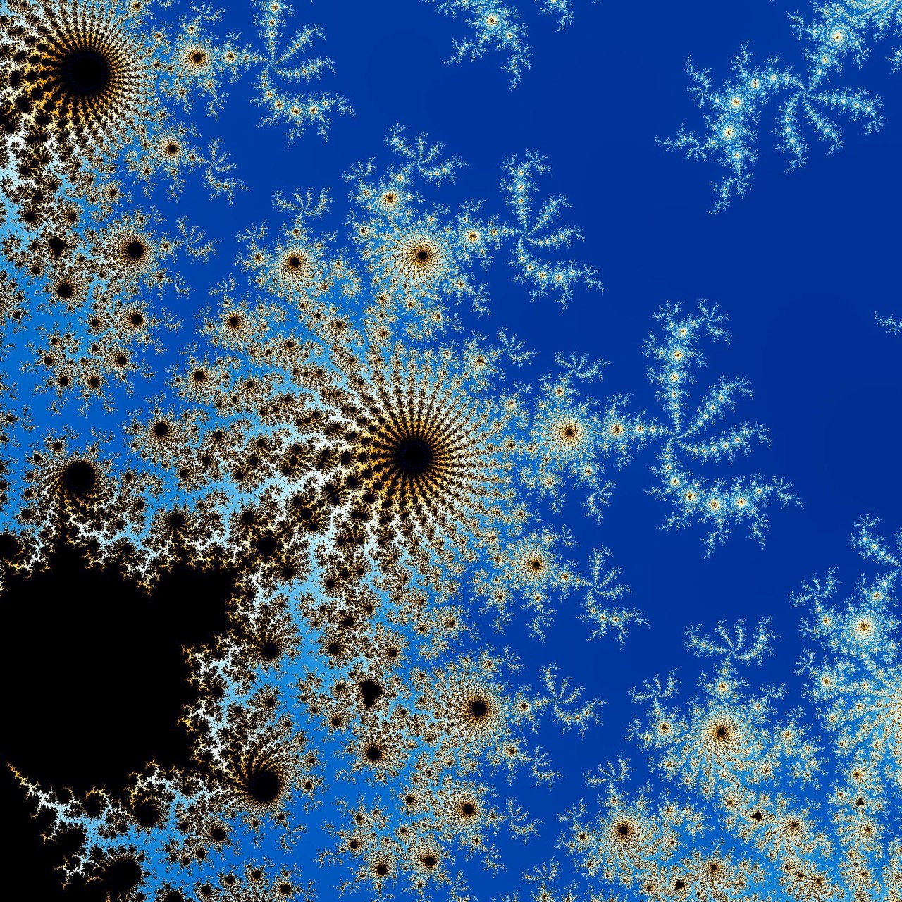 Mandelbrot set render, centred at 4.010655E-01 -3.261615E-01i, at zoom 10000